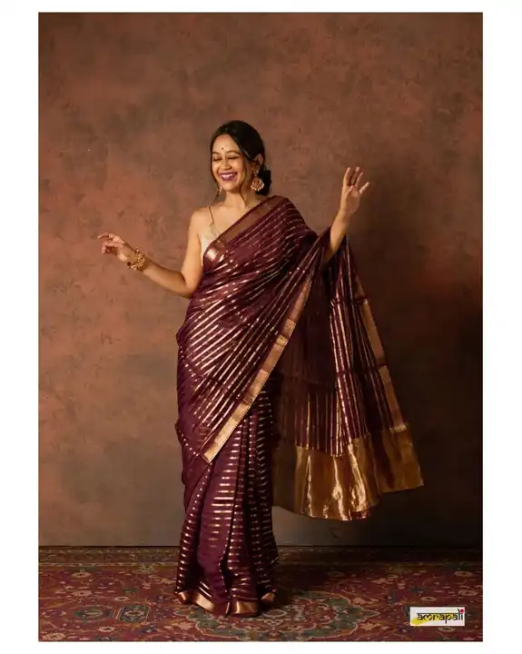 Banarasi Kora Organza Lines Saree uploaded by Sara Silk Art (Sarees) on 10/30/2023