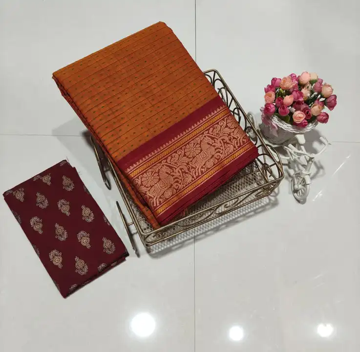 Cotton saree uploaded by business on 10/30/2023