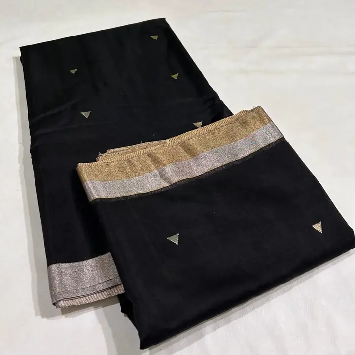 Pure handwoven traditional chanderi masrise silk saree uploaded by business on 10/30/2023