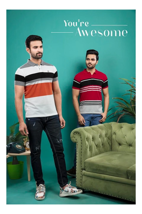 STYLE BUDDY Men's Striped T-shirt  uploaded by business on 10/31/2023
