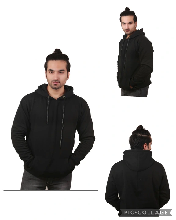 Plain solid hoodies 7-8 colours 3 thread heavy fleece uploaded by business on 10/31/2023