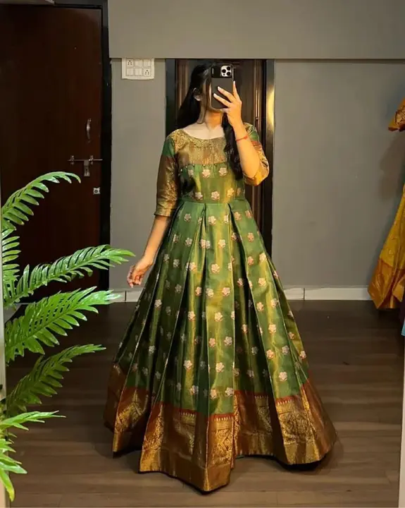 PREMIUM SILK BOUTIQUE GOWN uploaded by Swastik creation on 10/31/2023