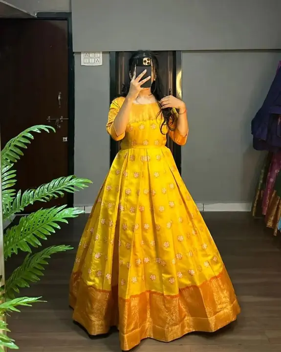 PREMIUM SILK BOUTIQUE GOWN uploaded by Swastik creation on 10/31/2023