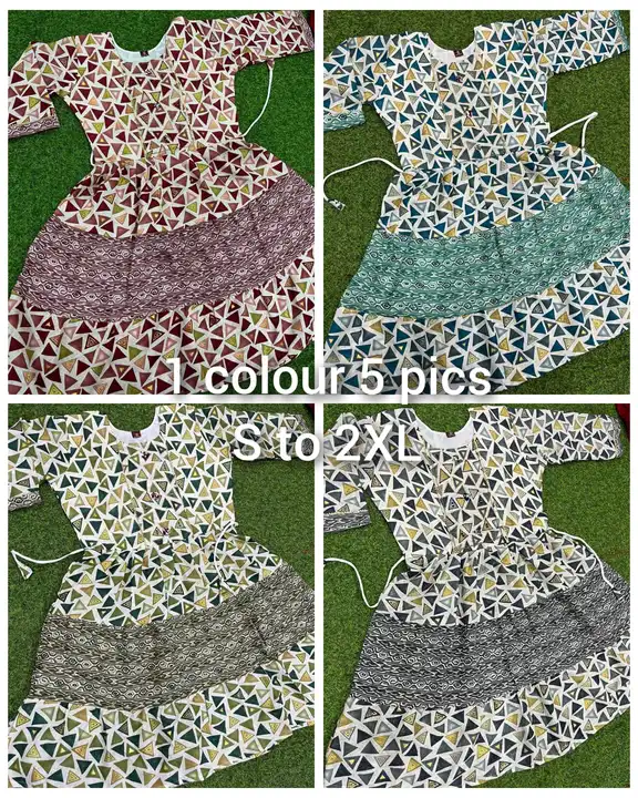 PURE COTTON KURTI FROCK uploaded by Swastik creation on 10/31/2023