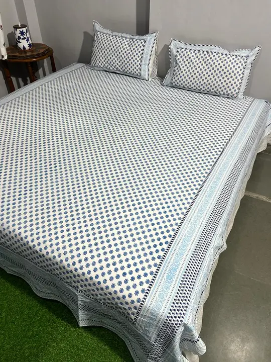 Cotton double bed bedsheet  uploaded by The print house  on 10/31/2023