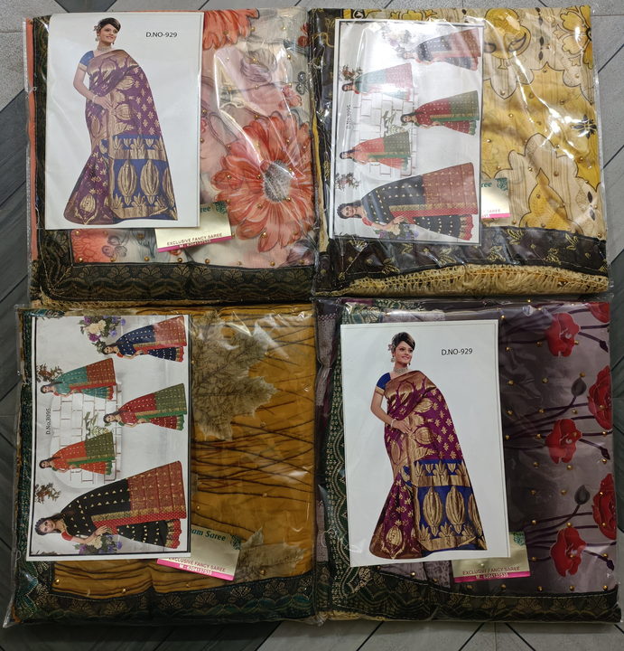 Print saree uploaded by Jai maa durga textile and Aaradhya manufacturer  on 10/31/2023