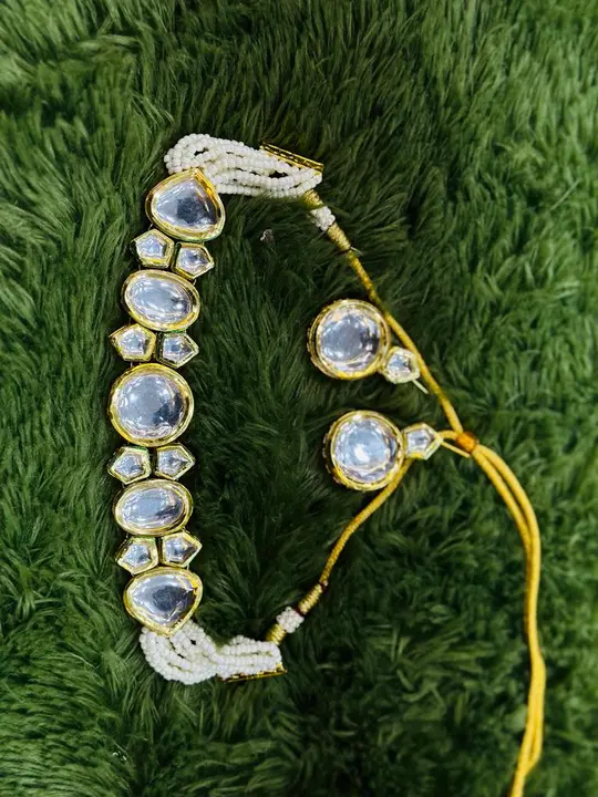 Kundan choker necklace set  uploaded by business on 10/31/2023