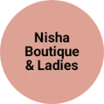 Business logo of Nisha Boutique & Ladies Wear