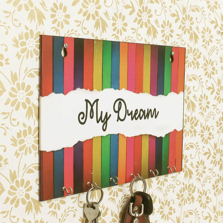 🌸❣️My Dream Theme Wooden Key Holder  uploaded by Home decor on 10/31/2023
