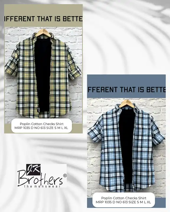 Poplin Cotton Checks Shirt  uploaded by Jk Brothers Shirt Manufacturer  on 10/31/2023