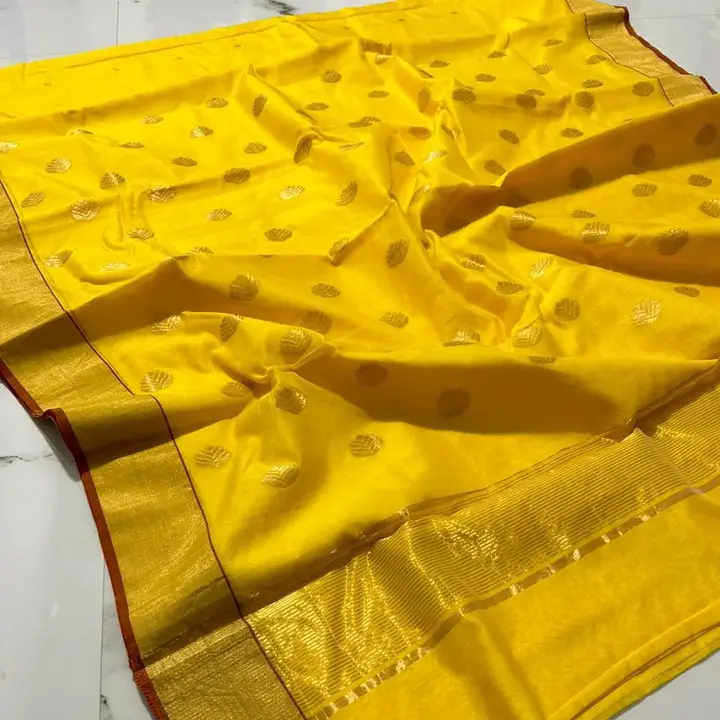 Pure handwoven traditional chanderi masrise silk saree uploaded by Virasat handloom chanderi on 10/31/2023