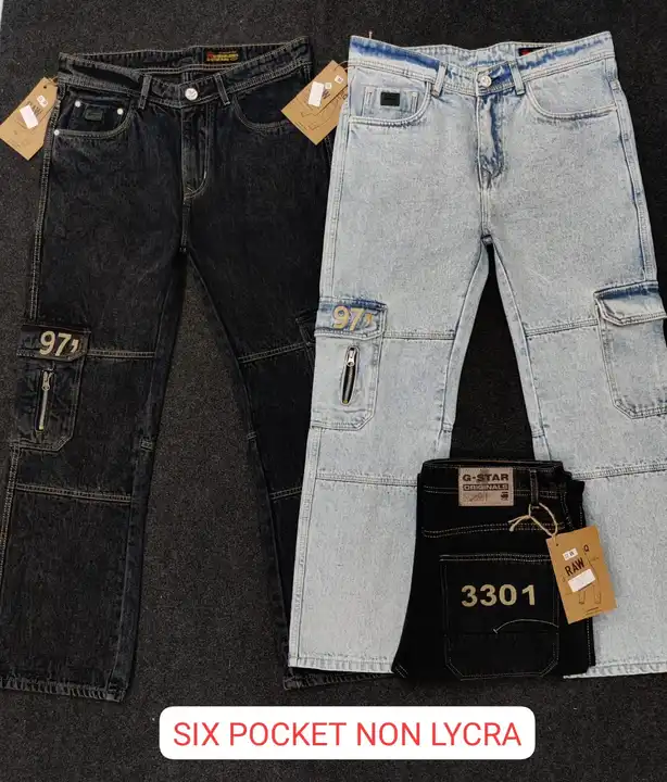 Straight fit jeans 6 Pocket G star Aartical uploaded by Mayank Enterprise on 11/1/2023