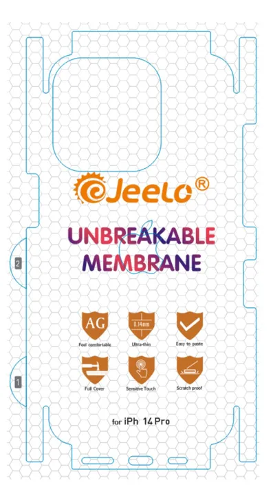 Jeelo iPhone Back 360 Logo Cut Membrane Screen protector  uploaded by business on 11/1/2023