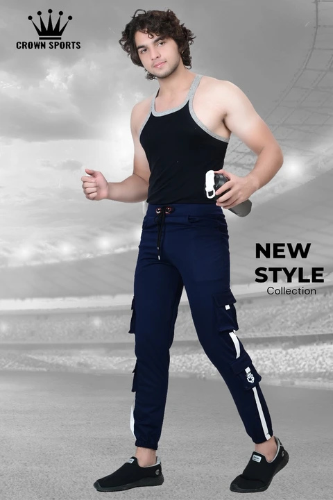 new Arrival drill double crg krg button joggers in multi color size.M.L.XL  uploaded by Crown sports  on 11/1/2023