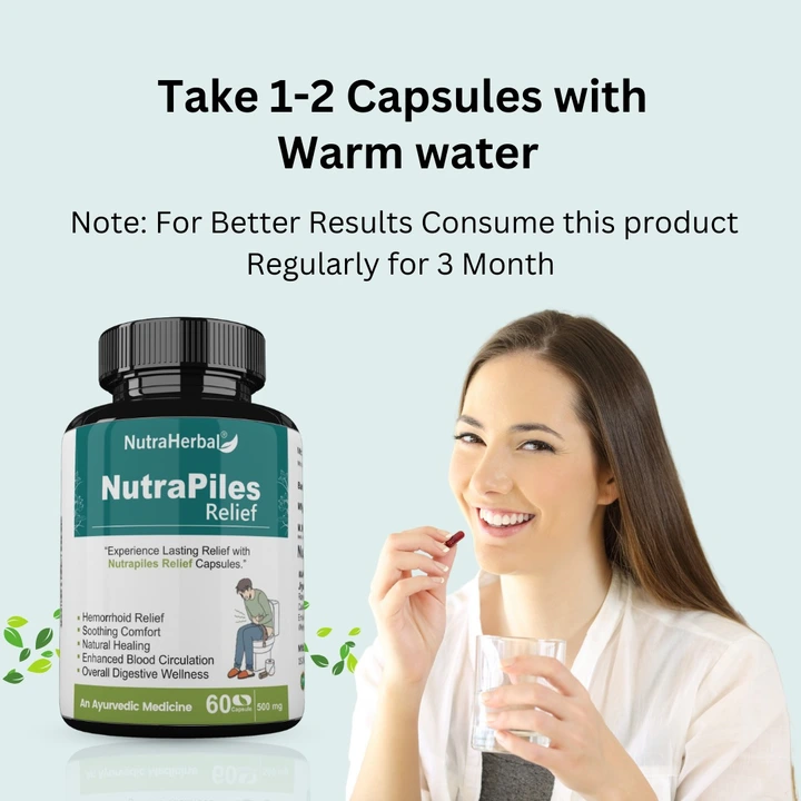 Nutraherbal Nutrapiles capsules uploaded by Jiya marketing and traders on 11/1/2023