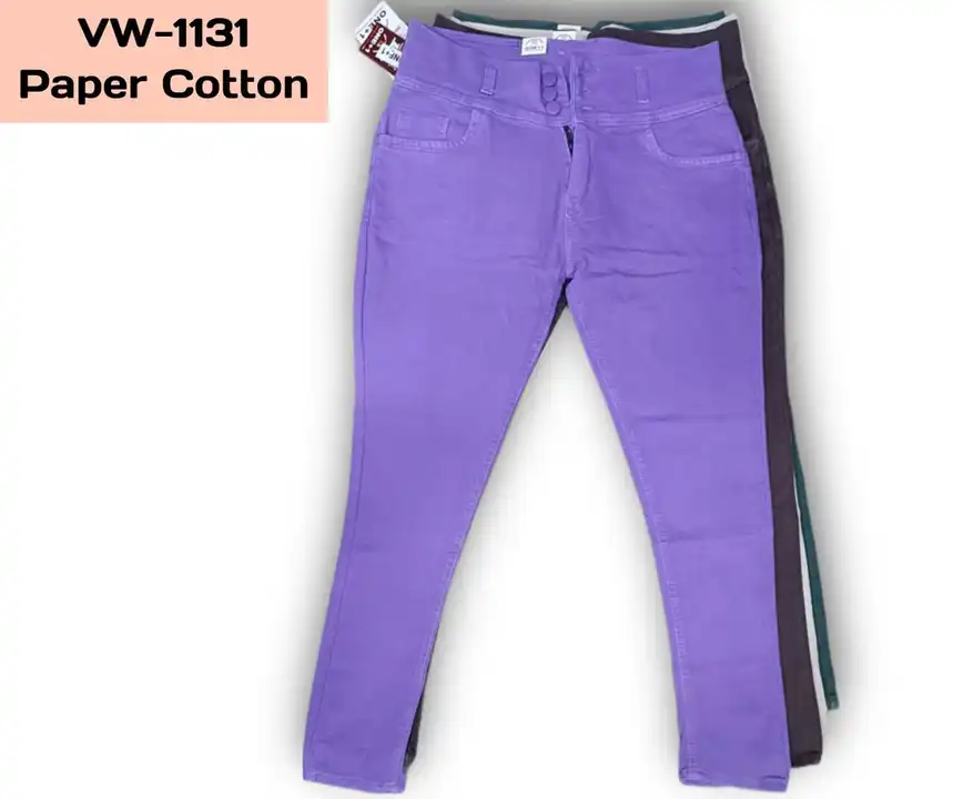 Women's three botton jeans  uploaded by Victory Exports on 11/1/2023