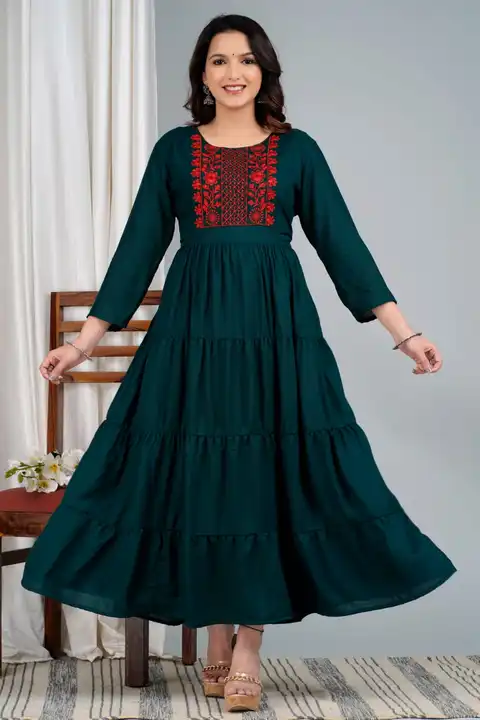 Embroidered Anarkali gown  uploaded by business on 11/1/2023