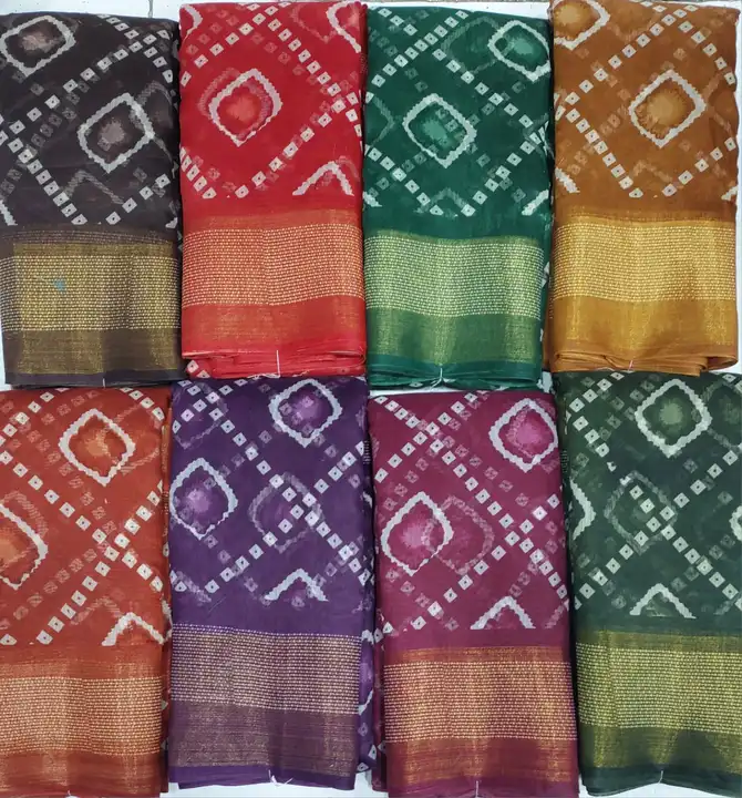 Trendy Fancy cotton linen type fancy printed saree uploaded by NARMADA SILK on 11/1/2023