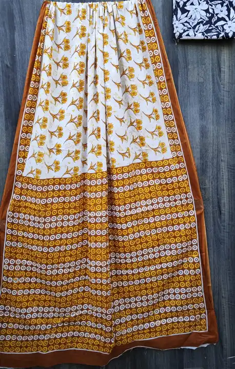 Pure cotton malmal saree New design  uploaded by Febric print  on 11/1/2023