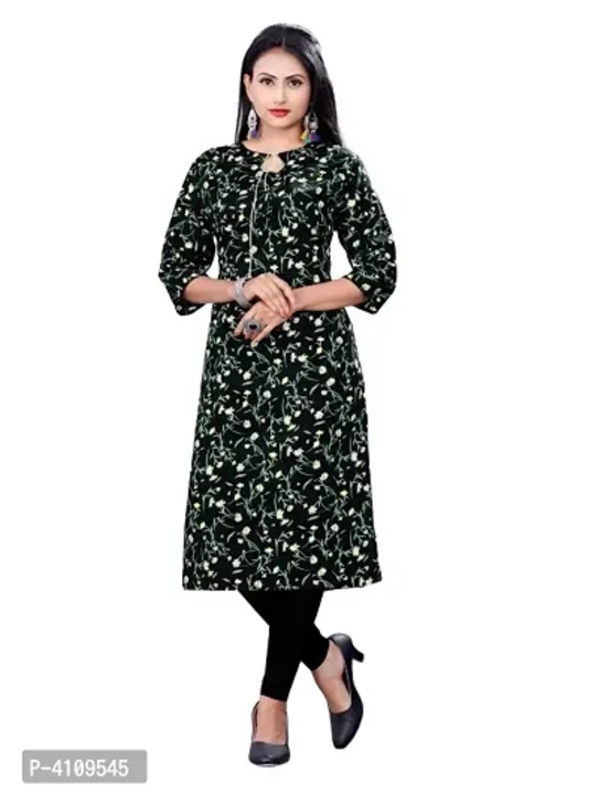 Floral Crepe Printed Straight Kurtis uploaded by business on 11/1/2023