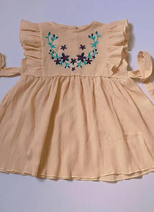 Girls cotton embroidered frock uploaded by Texpro Industries on 11/1/2023