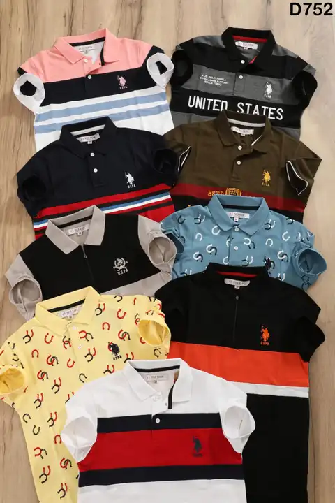 Brand  -  US Polo 

Style - D752 Mens Combo Polo T-Shirt 

Fabric - 100% *COMBED COTTON PIQUE*

Gsm  uploaded by Yahaya traders on 11/2/2023