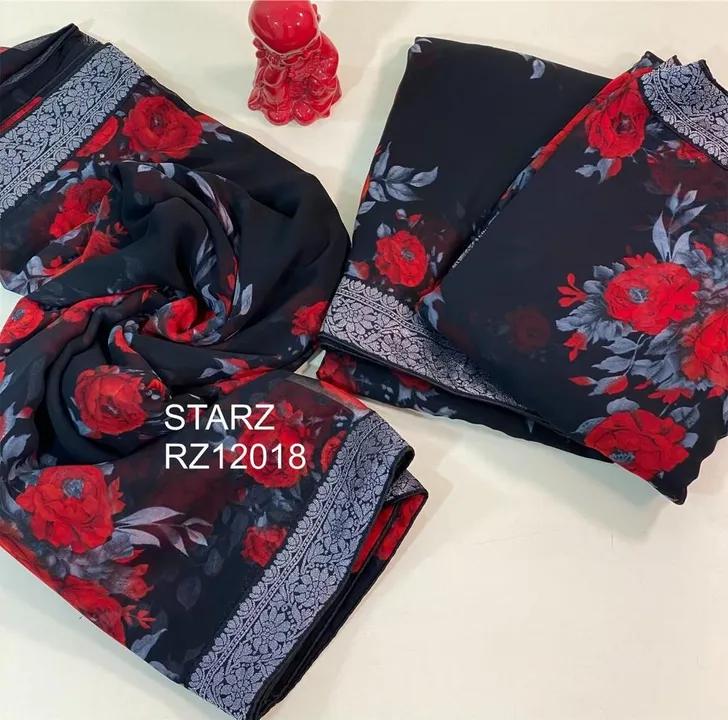 Post image 🎊 Mamta Fashion is Presenting you most beautiful printed saree collection Subhangi
 
Contact number - 9725775595

Fabric details
 ❣️SAREE FABRIC- Georgette with floral print and jacquard lace border
 ❣️SAREE LENGTH- 5.50 Mtr  
 ❣️BLOUSE FABRIC- Teamed with matching readymade designer blouse with running saree fabric with lace border

Look unique and trendy with our trendy collection at an

Ready to dispatch