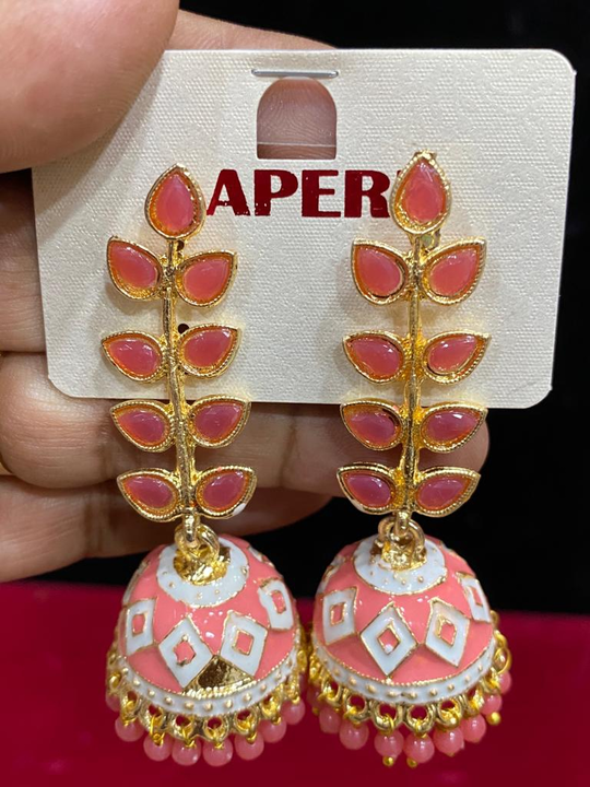 Peach Jhumka 💗 uploaded by business on 11/2/2023