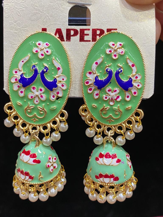 Light Green Jhumka 💚 uploaded by business on 11/2/2023