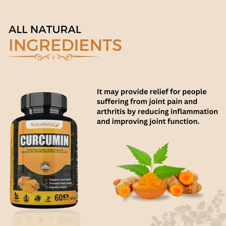 Nutraherbal curcumin capsules for healthy skin  uploaded by Jiya marketing and traders on 11/2/2023