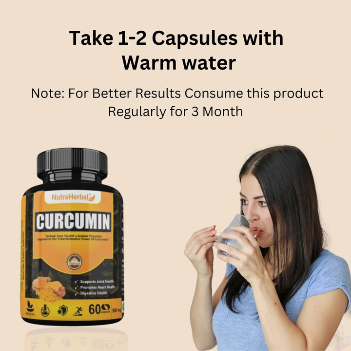 Nutraherbal curcumin capsules for healthy skin  uploaded by Jiya marketing and traders on 11/2/2023