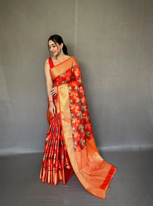 Pure Tissue Silk Saree With Gold Zari Me Ts uploaded by Manasvi Enterprise on 11/2/2023