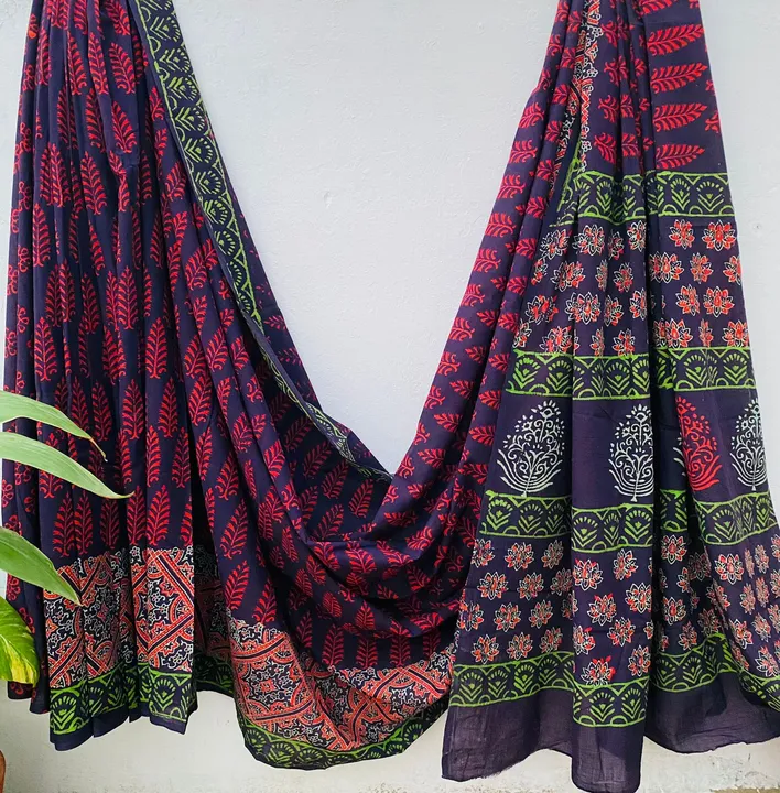 Handblock Printed  Cotton  sarees  uploaded by business on 11/2/2023