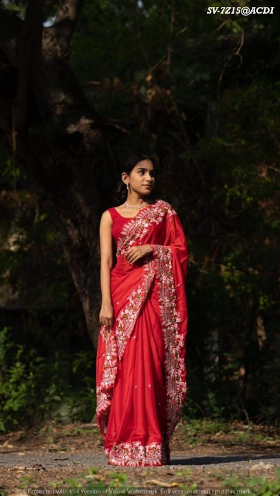 Pure sattin Georgette saree  uploaded by business on 11/2/2023