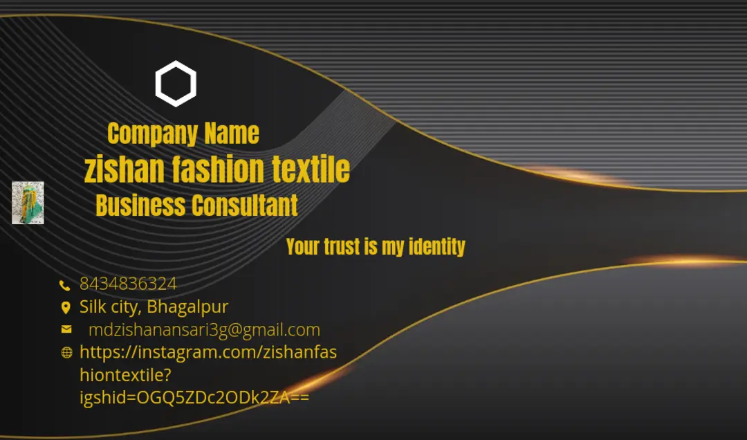 Visiting card store images of ZISHAN FASHION TEXTILE