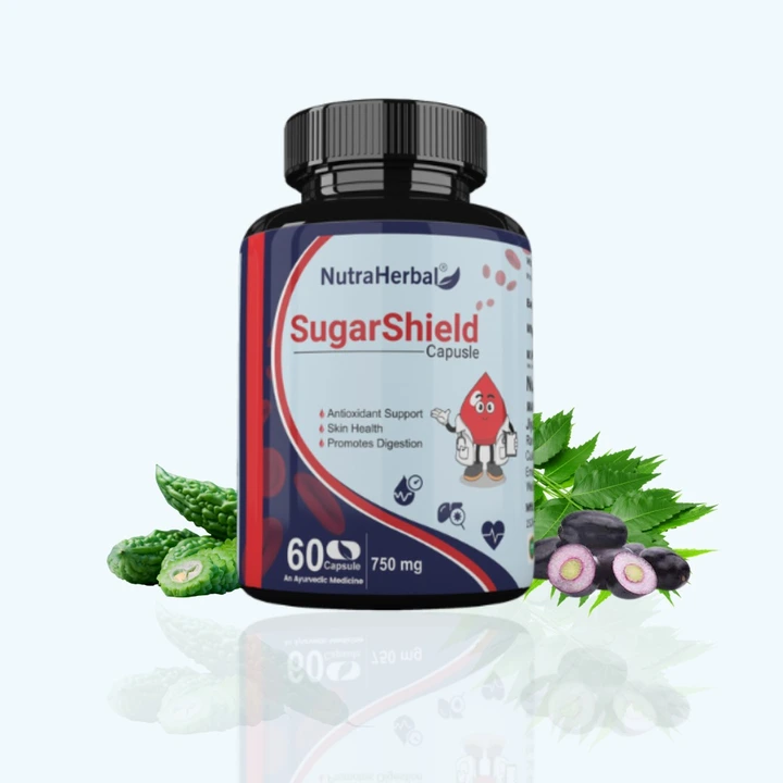 Nutraherbal sugarshield capsules for diabetes care ayurvedic medicine uploaded by business on 11/3/2023