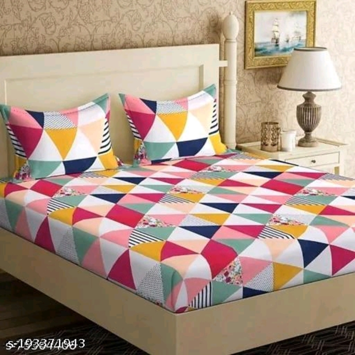 Post image EXFAB Trendy Glace Cotton Double Bedsheet with 2 Pillow Covers
Name: EXFAB Trendy Glace Cotton Double Bedsheet with 2 Pillow Covers
Fabric: Polycotton
Type: Flat Sheets
Quality: Regular
Print or Pattern Type: Geometric
No. Of Pillow Covers: 2
Ideal For: Adult
Ideal Season: Summer
Occassion Type: Others
Thread Count: 250
Size: Double Queen
Net Quantity (N): 1
Bed Sheets: , Soft, And Comfortable Luxury Bed Sheets Are Designer Sheets The Perfect Fit For Any Room In Your House - Bedroom, Guest Room, Kids Room.

Country of Origin: India