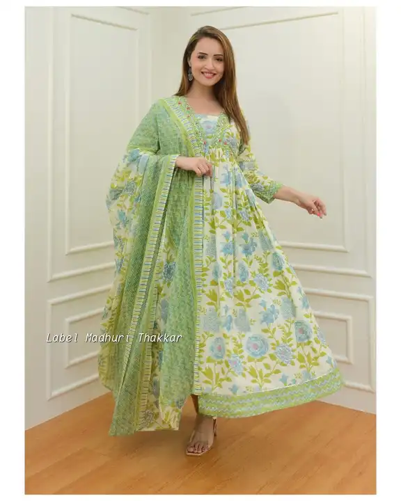 Anarkali with dupatta  uploaded by S M Fashion  on 11/3/2023