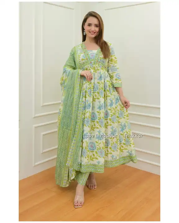 Anarkali with dupatta  uploaded by business on 11/3/2023