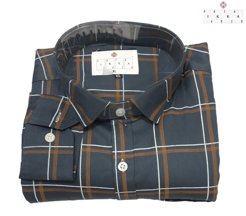 ♦️♣️1KKA♥️♠️ EXCLUSIVE COTTON MIX CHECKERED BOX PACKING SHIRTS FOR MEN uploaded by Kushal Jeans, Indore on 11/3/2023