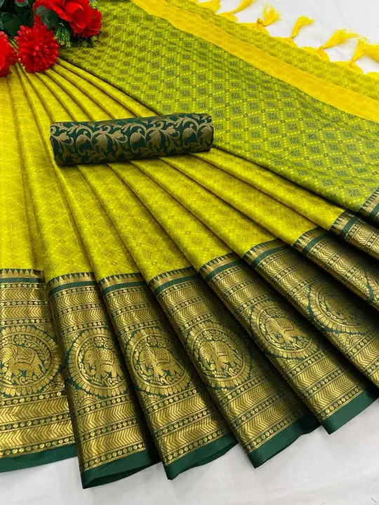 Jacquard saree uploaded by business on 11/4/2023