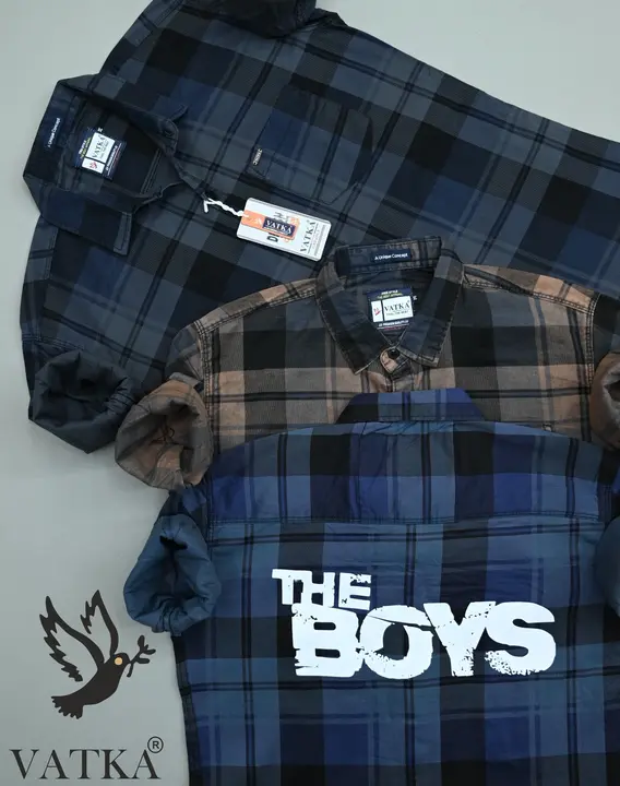 THE BOYS SHIRTS TWILL CHECKS HEAVY QUALITY  uploaded by ITGS on 11/4/2023