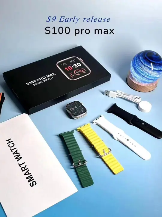 *🔥S100 Series 9 Smart Watch With 4 belt Available🔥 uploaded by business on 11/4/2023