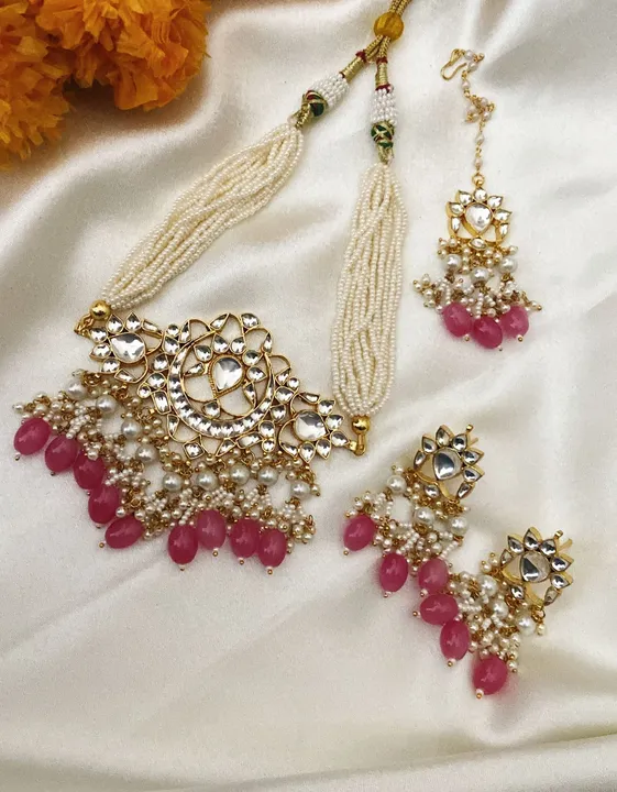 Kundan necklace set  uploaded by Sb designs on 11/4/2023