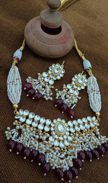 Kundan necklace set  uploaded by Sb designs on 11/4/2023