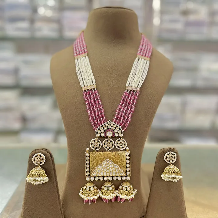 Kundan long necklace set  uploaded by Sb designs on 11/4/2023