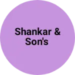 Business logo of Shankar & son's