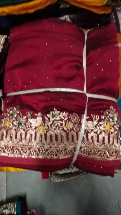 Fancy saree  uploaded by Jai maa durga textile and Aaradhya manufacturer  on 11/4/2023