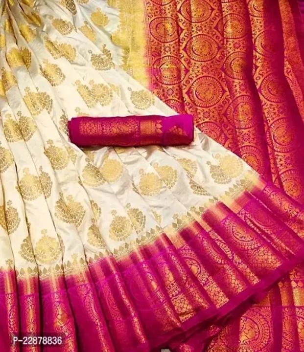 Silk blend saree and Contreras blouse uploaded by business on 11/4/2023