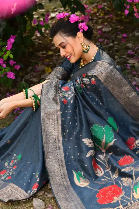 Desi Tussar silk saree uploaded by business on 11/5/2023